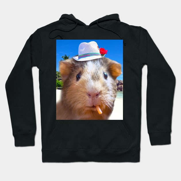 Guinea Pig Face Hoodie by Random Galaxy